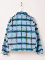 【2色展開】Backers 中綿入り ブラッシュドチェック ワークジャケット