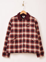 【3色展開】Backers 中綿入り チェック柄 ワークジャケット