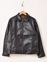 【3色展開】Backers フェイクレザー ジップアップジャケット