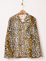 【2色展開】Backers レオパード柄 コーデュロイ 長袖シャツ