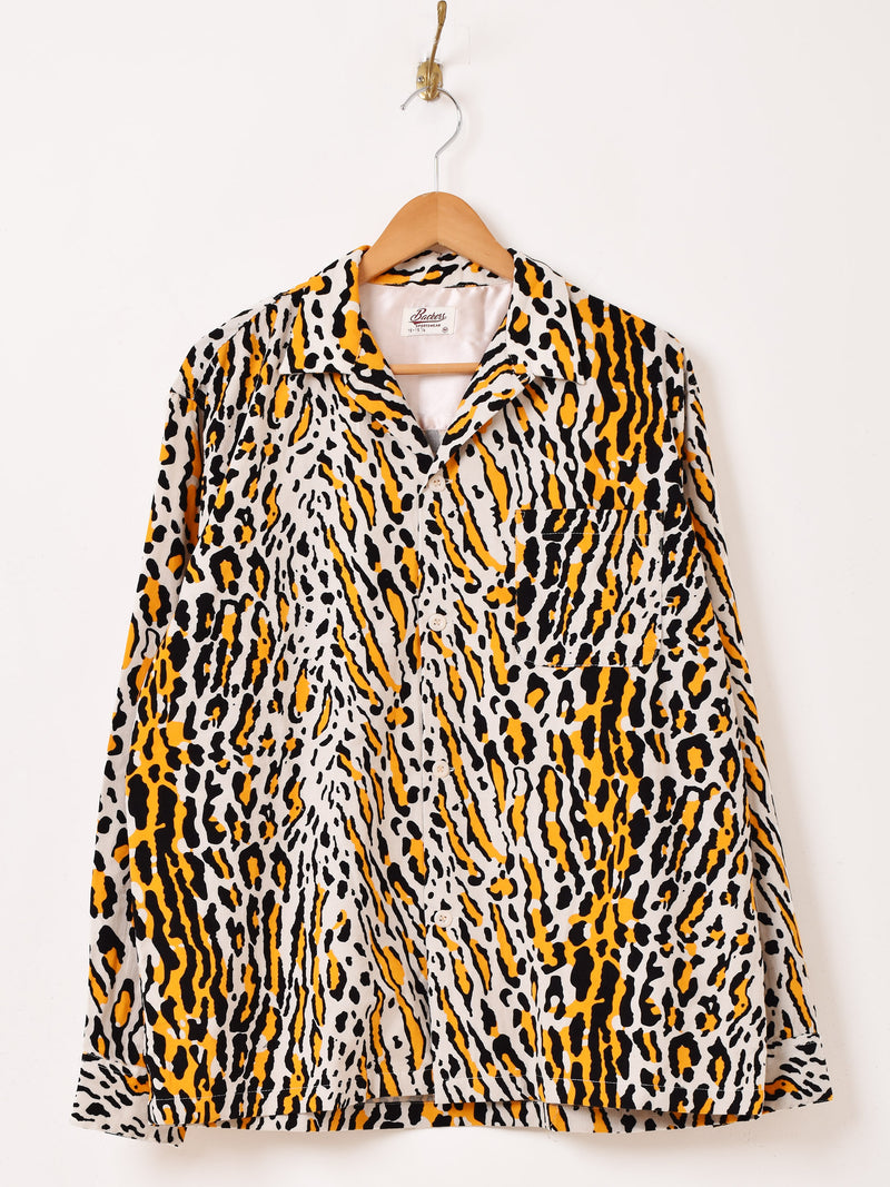 2色展開】Backers レオパード柄 コーデュロイ 長袖シャツ – 古着屋Top