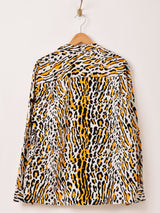 【2色展開】Backers レオパード柄 コーデュロイ 長袖シャツ