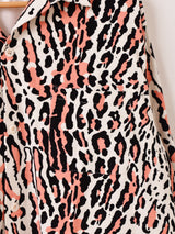 【2色展開】Backers レオパード柄 コーデュロイ 長袖シャツ