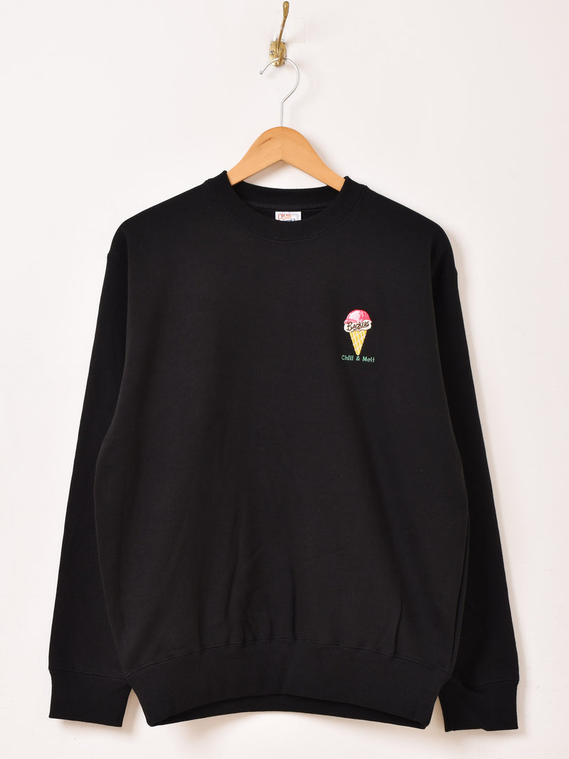 2色展開】 ワンポイント刺繍 スウェットシャツ Icecream – 古着屋Top