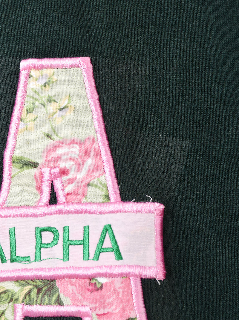 90's Made in USA Alpha Kappa Alpha 刺繍 スウェットシャツ