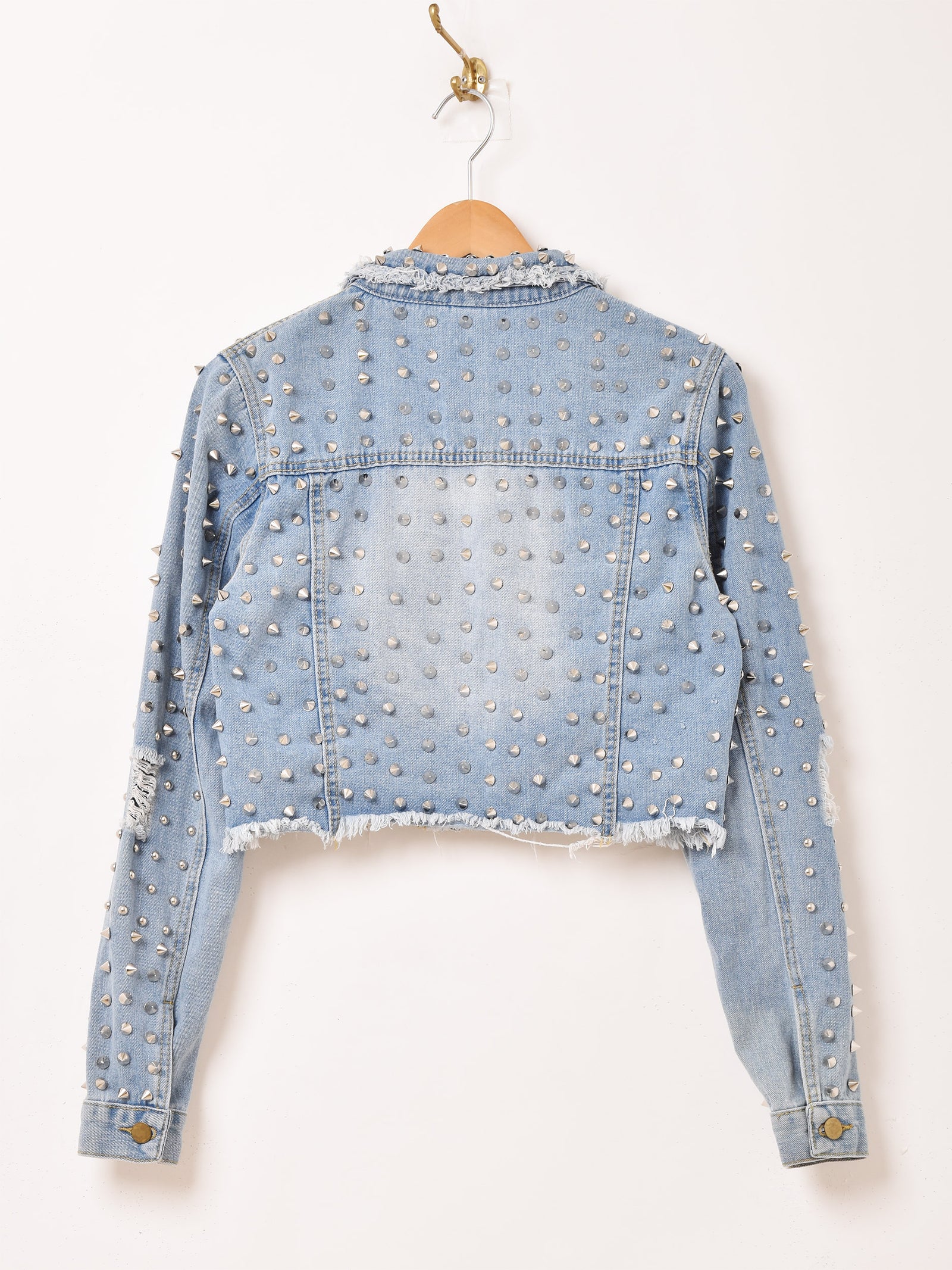 6AS3【 girl】ダメージ デニムジャケット　古着 t used 6AS3【tommy girl】ダメージ デニムジャケット 古着 t used