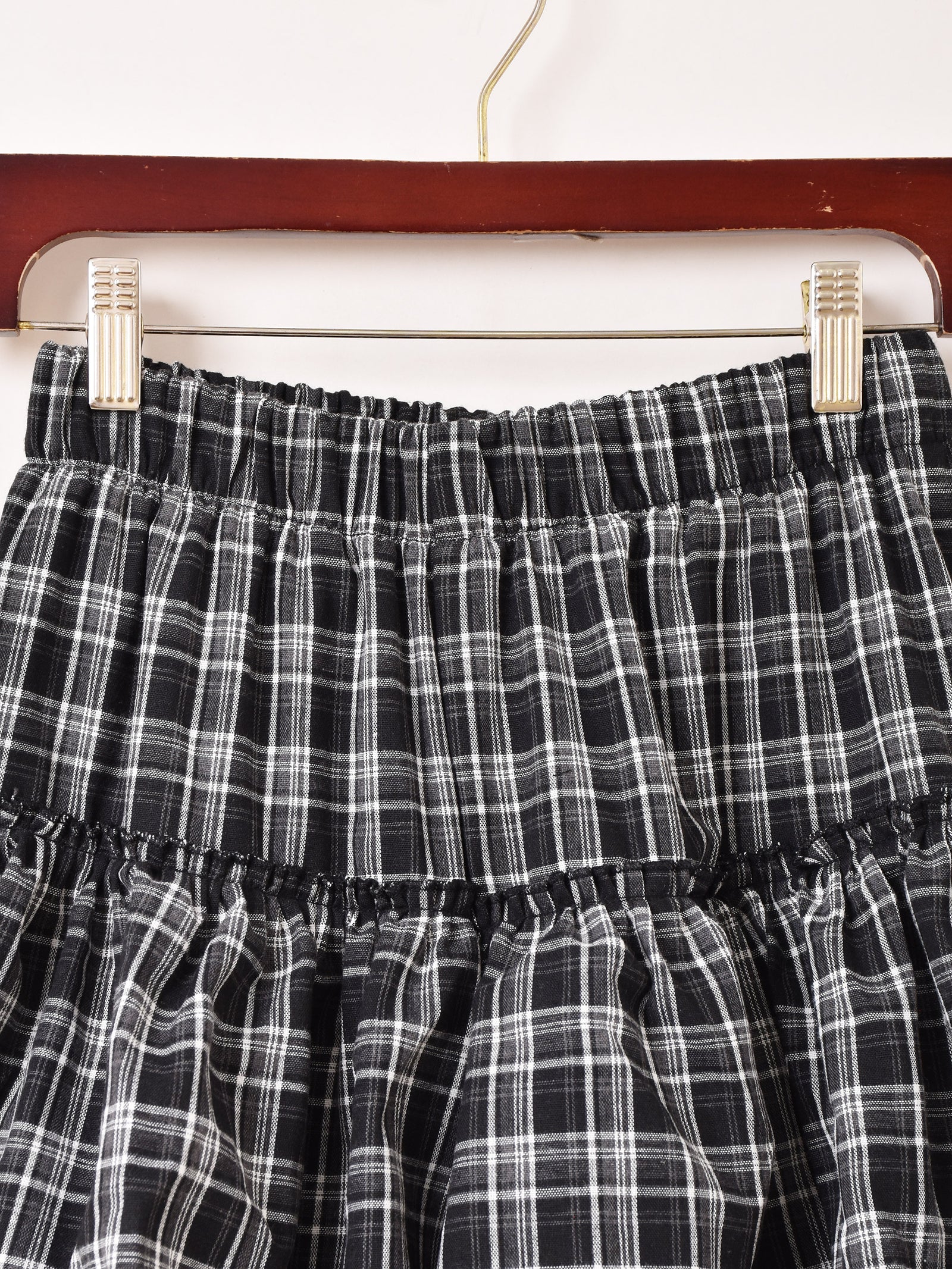 2色展開】Meridian チェック柄 フリルパンツ – 古着屋Top of the Hill