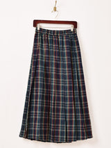 【2色展開】Meridian チェック柄 プリーツ スカート