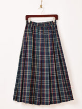 【2色展開】Meridian チェック柄 プリーツ スカート