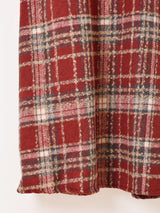 【2色展開】Meridian チェック柄 ファーデザイン キャミソールワンピース