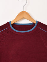 【2色展開】Elcamino ラインデザイン セーター