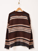 【2色展開】Elcamino ボーダー柄 セーター