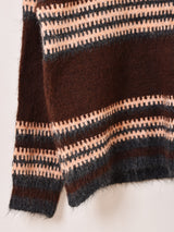 【2色展開】Elcamino ボーダー柄 セーター