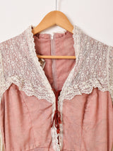 70's "GUNNE SAX" レース 長袖ワンピース