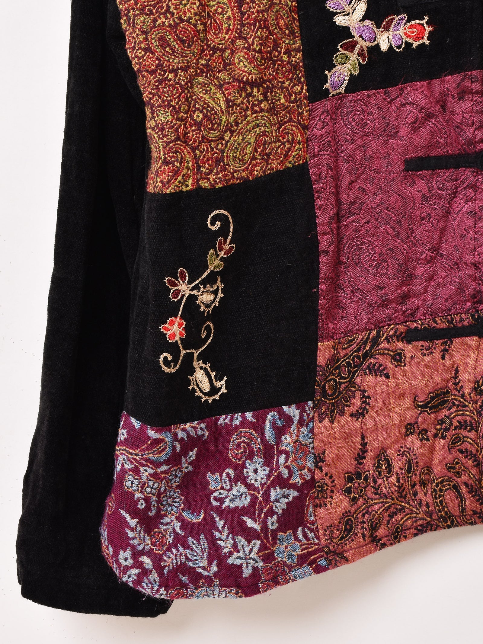 刺繍 ジャガード織り チャイナジャケット – 古着屋Top of the Hillの