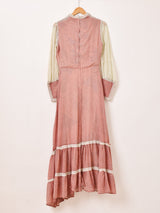 70's "GUNNE SAX" レース 長袖ワンピース