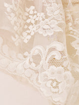 80's  Made in USA "GUNNE SAX" 花柄 レース ロングドレス