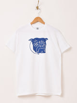 【2色展開】 プリントTシャツ ブルドッグ