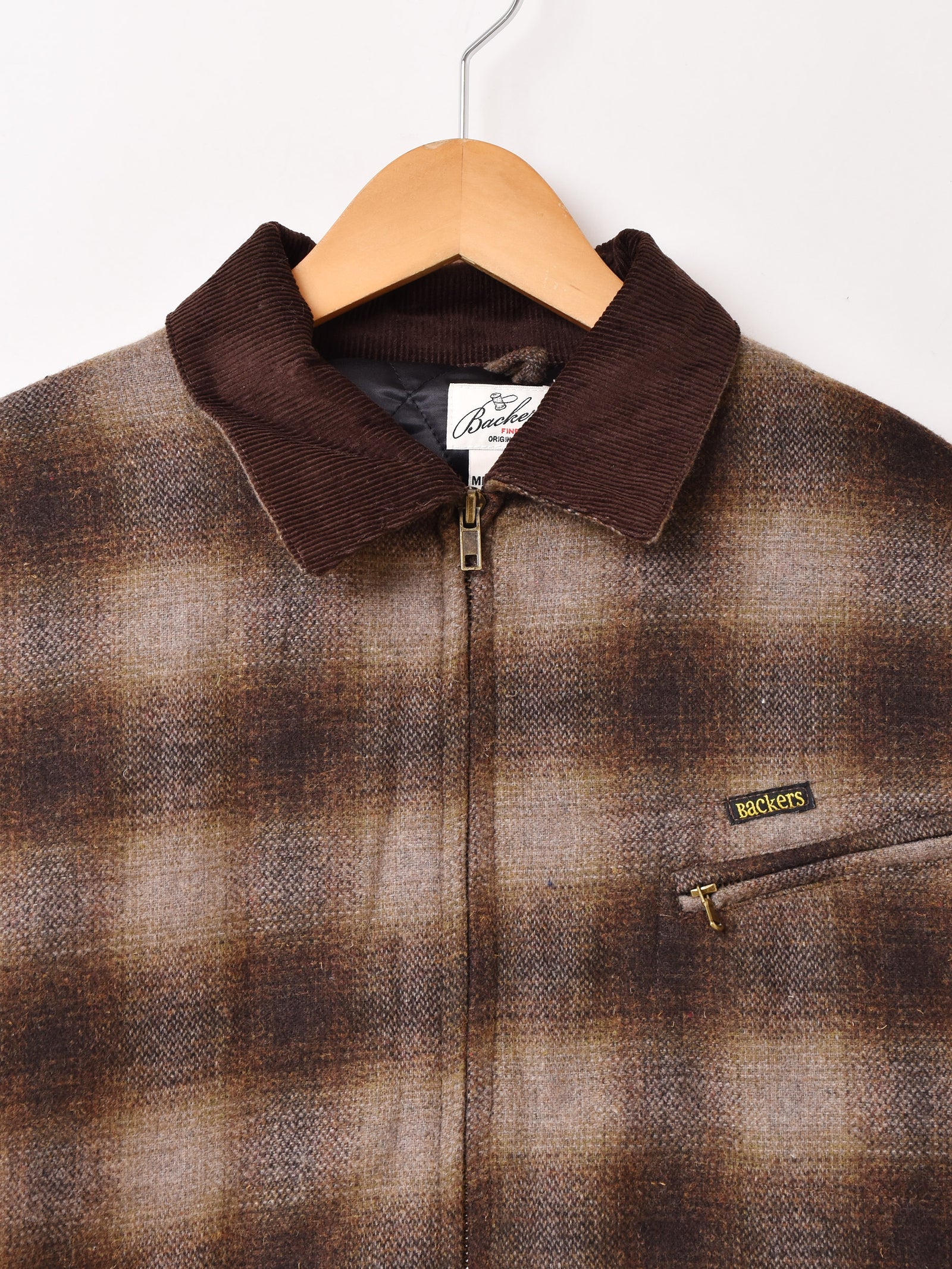 3色展開】Backers 中綿入り チェック柄 ワークジャケット – 古着屋Top