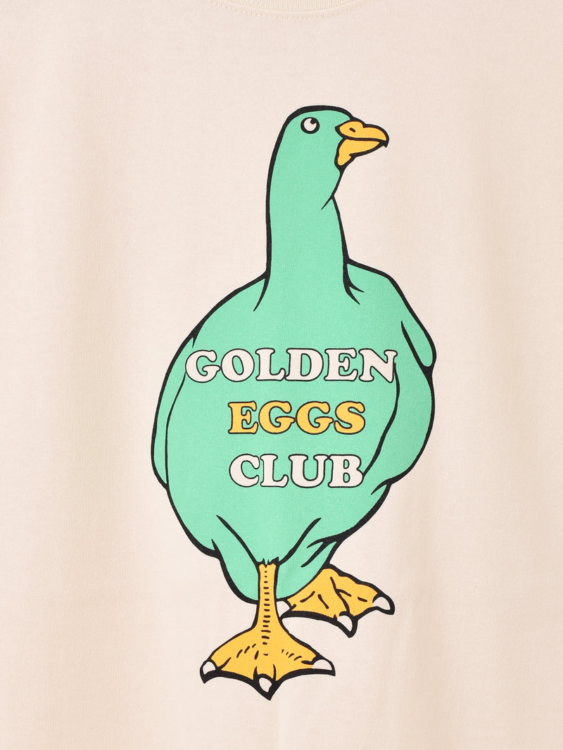 【2色展開】 プリントTシャツ「GOLDEN EGGS CLUB」
