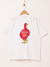 【2色展開】 プリントTシャツ「GOLDEN EGGS CLUB」