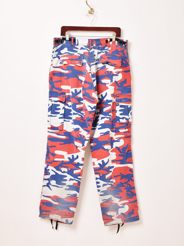 Tricolour Color Cargo Pants