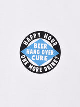 【2色展開】 プリントTシャツ「HAPPY HOUR」