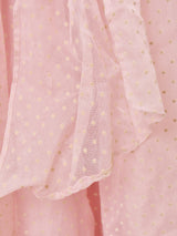 80’s Made in USA "JESSICA McCLINTOCK" ドット柄 フリル ロングドレス