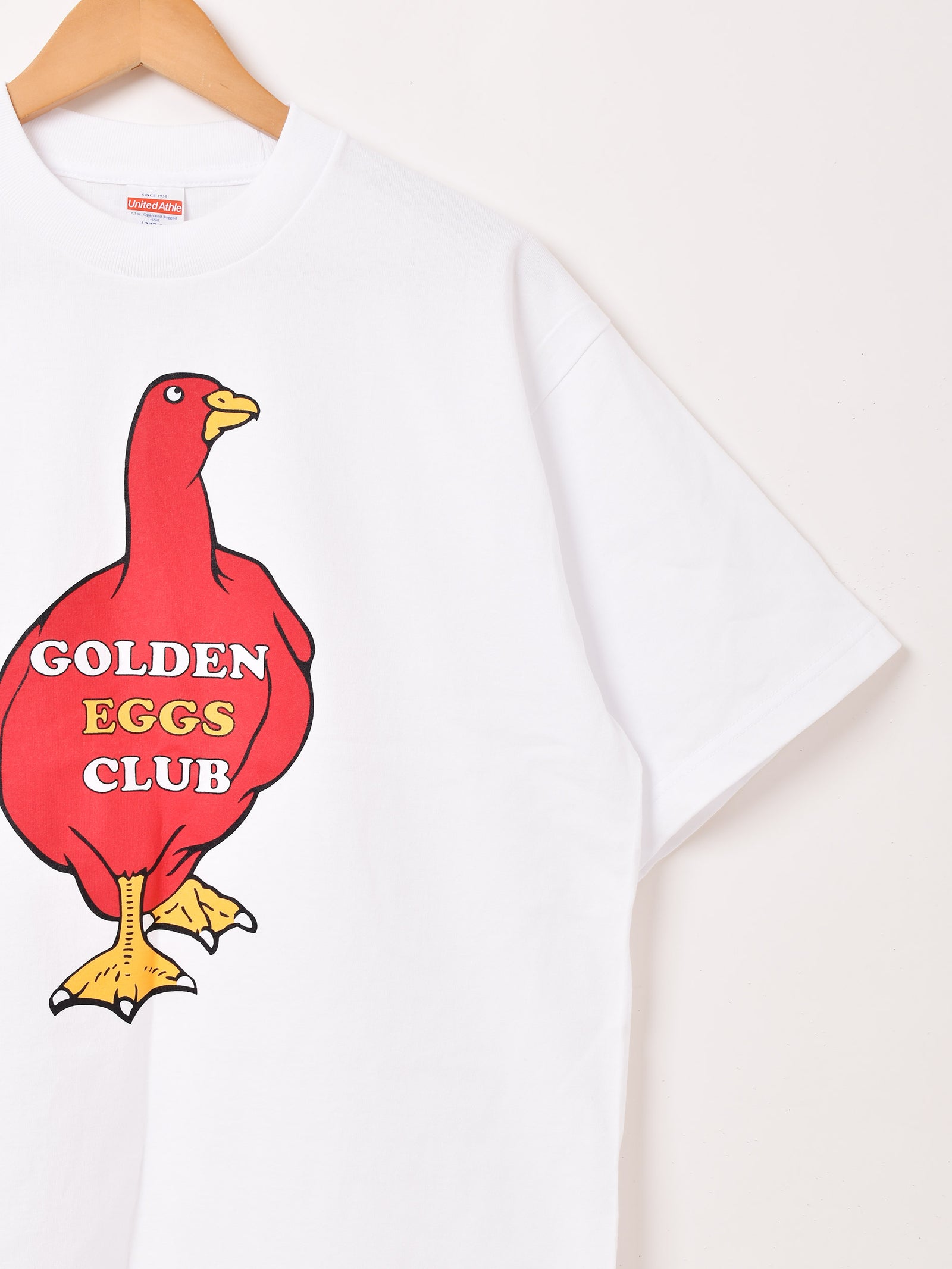 2色展開】 プリントTシャツ「GOLDEN EGGS CLUB」 – 古着屋Top of the 