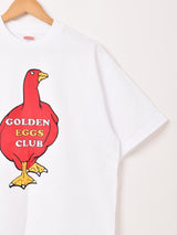 【2色展開】 プリントTシャツ「GOLDEN EGGS CLUB」