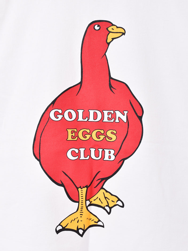 【2色展開】 プリントTシャツ「GOLDEN EGGS CLUB」