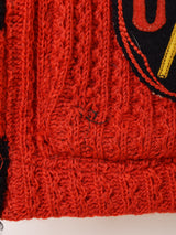 50's Shawl Collar Lettered Cardigan