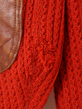 50's Shawl Collar Lettered Cardigan