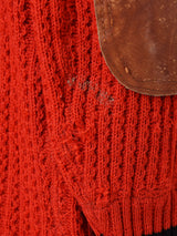 50's Shawl Collar Lettered Cardigan