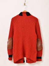 50's Shawl Collar Lettered Cardigan