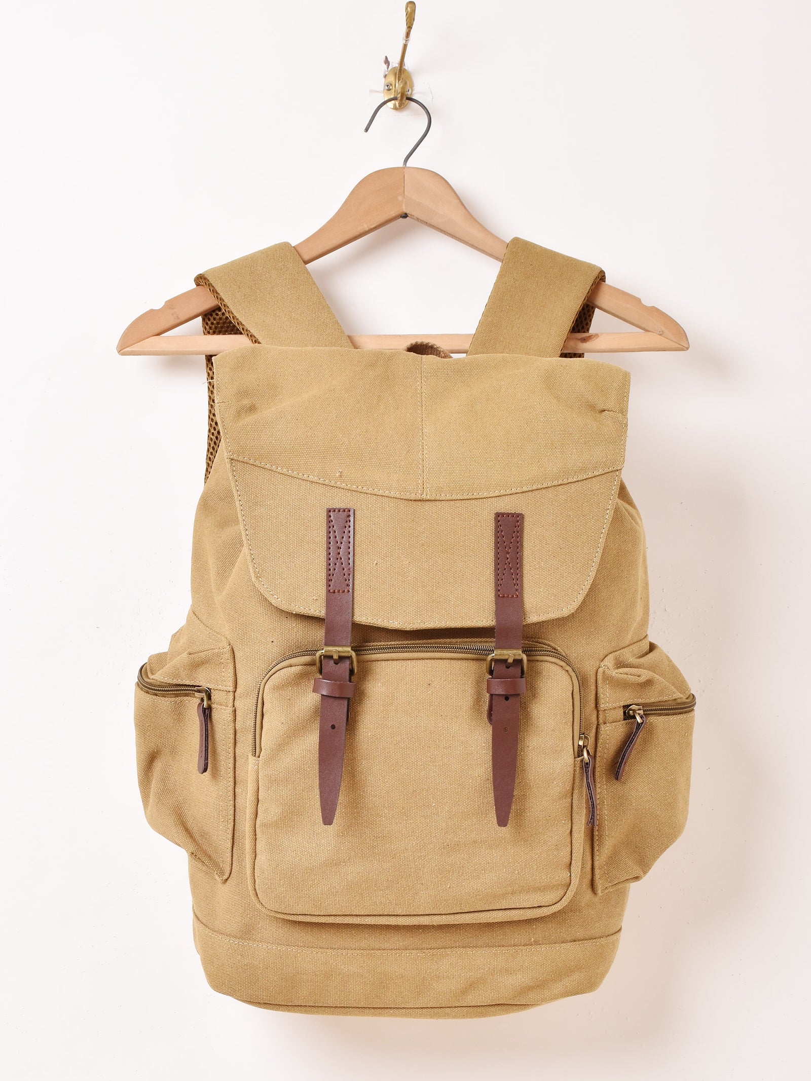 2色展開】キャンバス バックパック – 古着屋Top of the Hillの