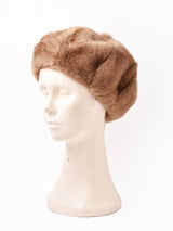 【2色展開】フェイクファー ベレー帽