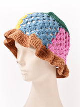 【2色展開】カラフル グラニー ニットハット
