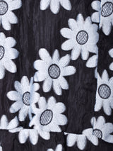 【2色展開】Meridian 花柄 ペタルスリーブ 半袖ワンピース