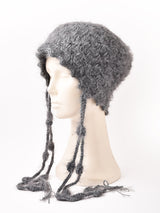 【2色展開】メランジ シャギー ニットキャップ