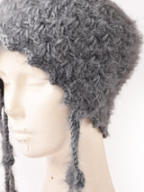 【2色展開】メランジ シャギー ニットキャップ