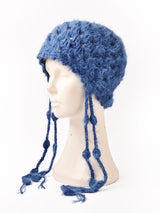 【2色展開】メランジ シャギー ニットキャップ