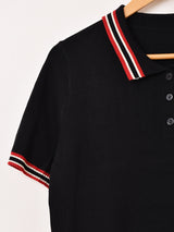 【3色展開】Meridian 半袖 ニット ポロワンピース