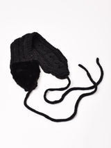 【3色展開】ケーブルニット イヤーマフ