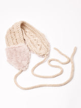 【3色展開】ケーブルニット イヤーマフ