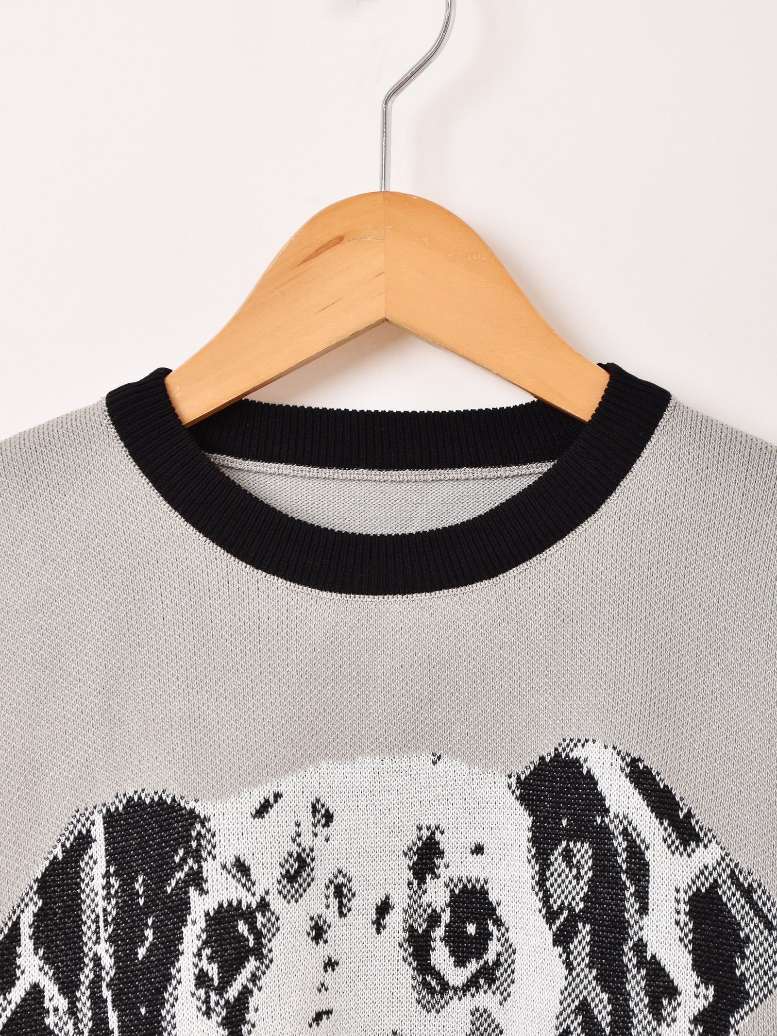 Meridian ダルメシアン パイピング 半袖セーター – 古着屋Top of the