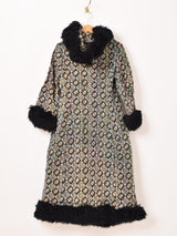 50's~60's Made in USA "Hutner's” ゴブラン織り ロングコート