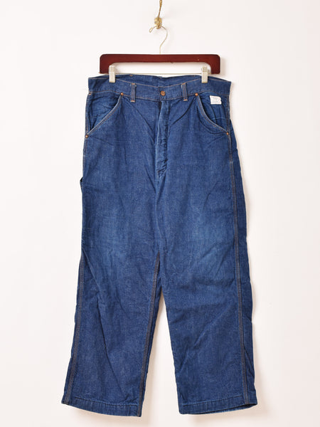60s sears ヒッコリーペインターパンツ 1960's~ “Sears” ペインターパンツ ペンキ・ブランケット付き