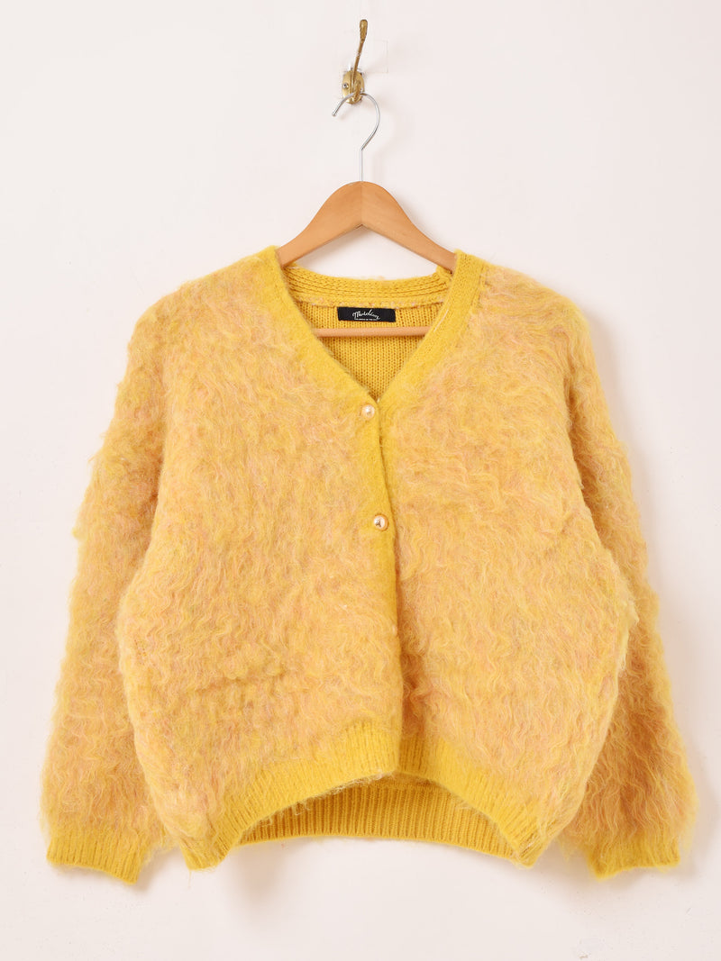 古着 80's ファー ジャケット カーディガン リアルファー 3色展開】Meridian ファーデザイン カーディガン – 古着屋Top of the