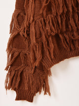 【4色展開】Meridian フリンジ ハイネックセーター